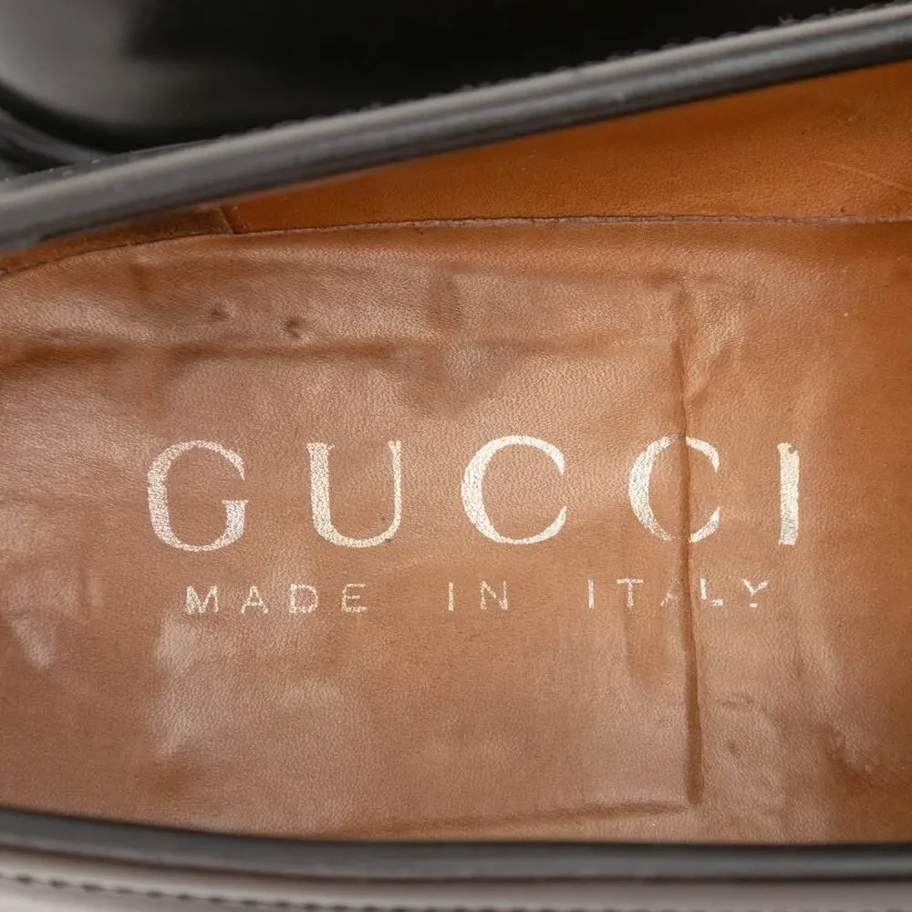 VTG GUCCI Tom Ford Era Black Leather Horsebit Loafers Old Money EU 41 US 8 D